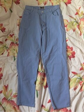 Vintage 80s Forenza Lavender/Periwinkle High-Waist Jeans